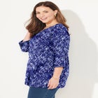 Suprema&reg; 3/4 Sleeve V-Neck Tee image number null