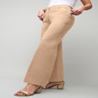 Stretch Cotton Chino Wide-Leg Trouser image number null