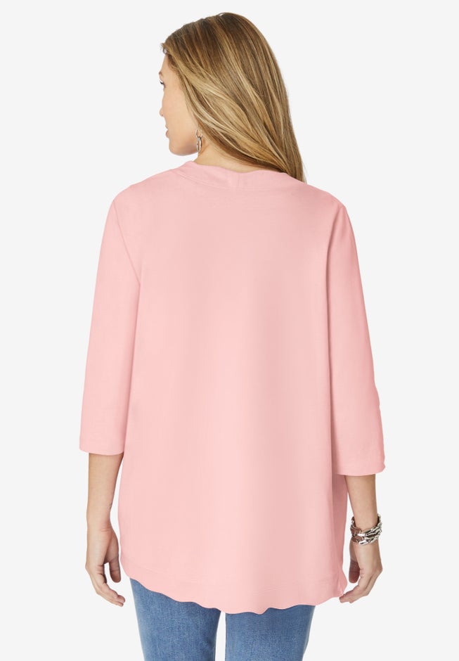 Scalloped Cardigan and Tank Set image number 1