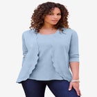 Scalloped Cardigan and Tank Set image number null