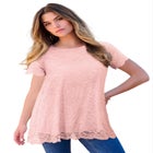Allover Lace Swing Tee image number null