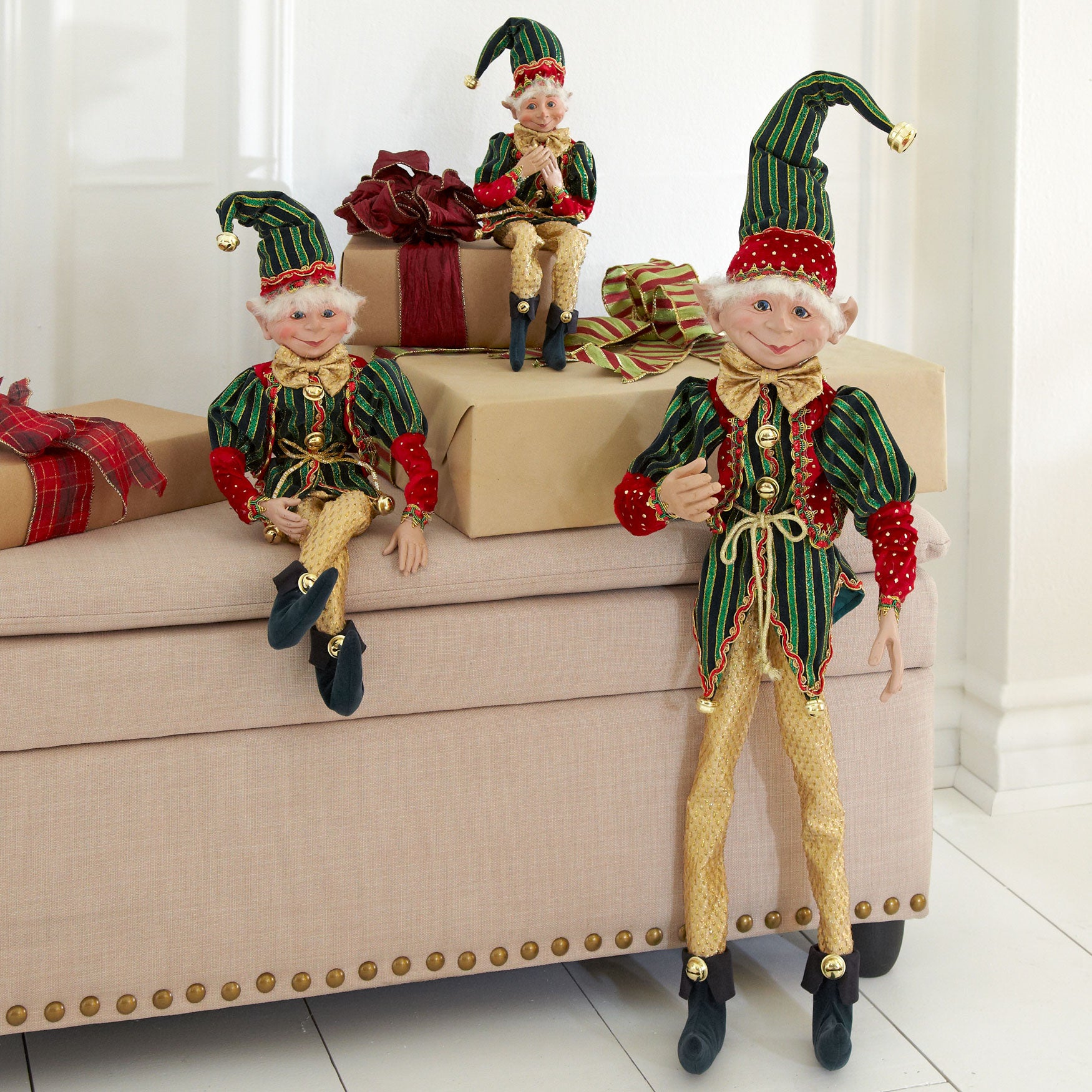 21"H Posable Christmas Elf image number 0