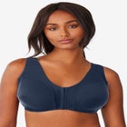 3-Pack Front-Close Cotton Wireless Bra image number null