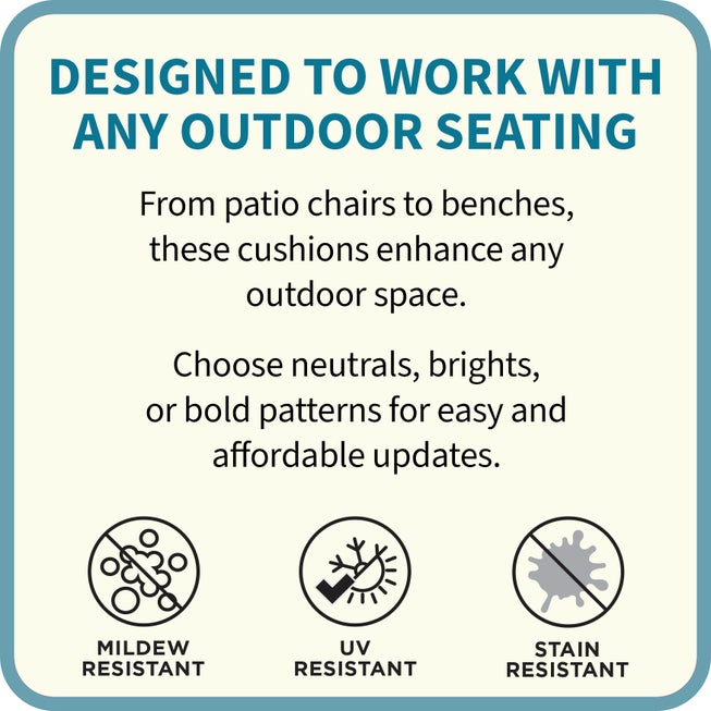 BH Outdoor Performance Set of 4 Stacking Chair Pads image number 1