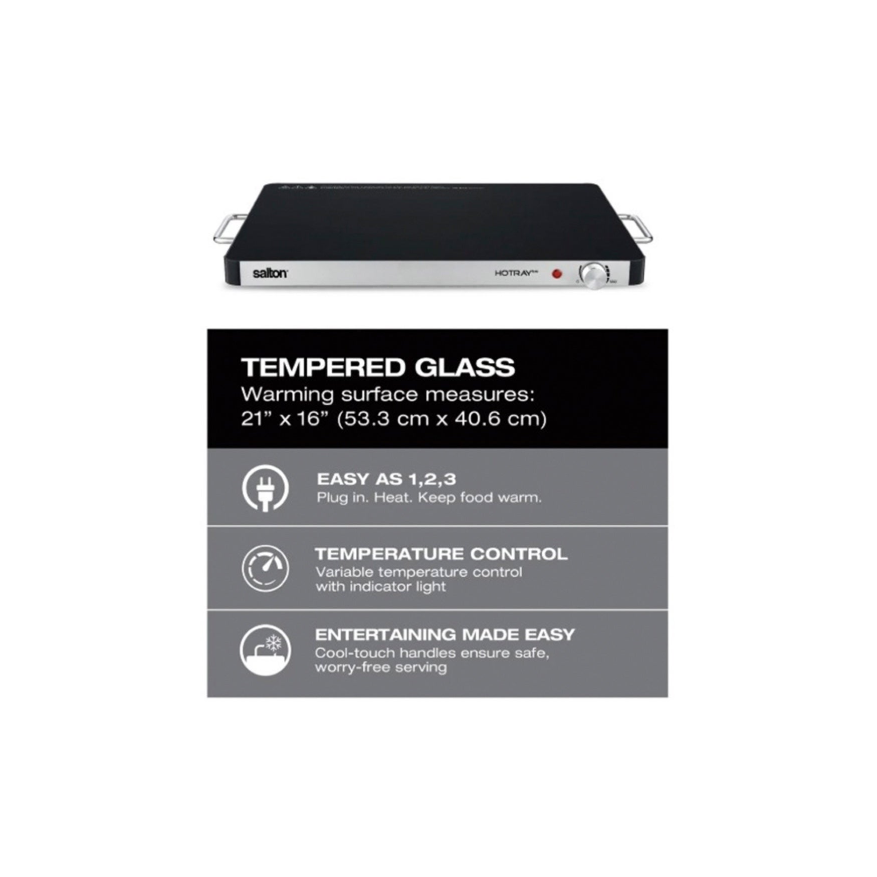 Salton Warming Tray 21x16 image number 2