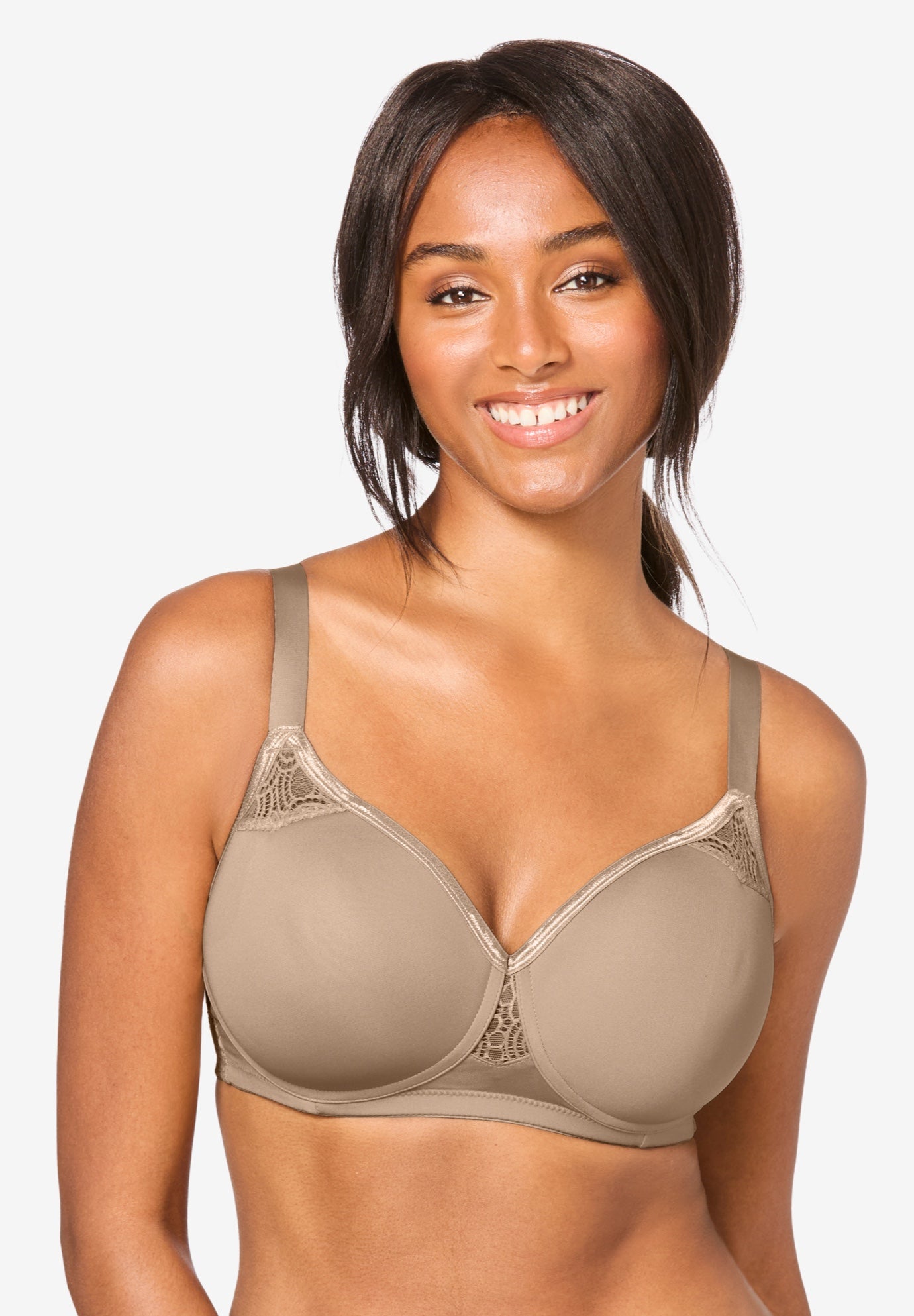 Stay-Cool Wireless Wicking T-Shirt Bra image number 0
