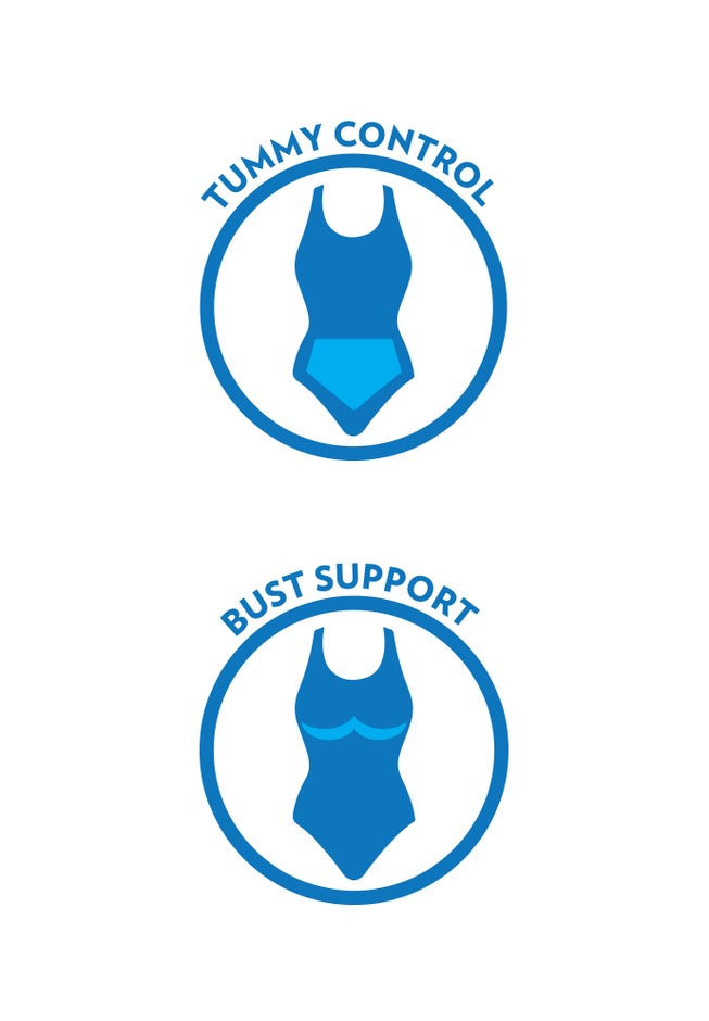 Underwire Belted Swim Dress  image number 3