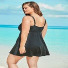 Laser-Cut Swim Dress image number null