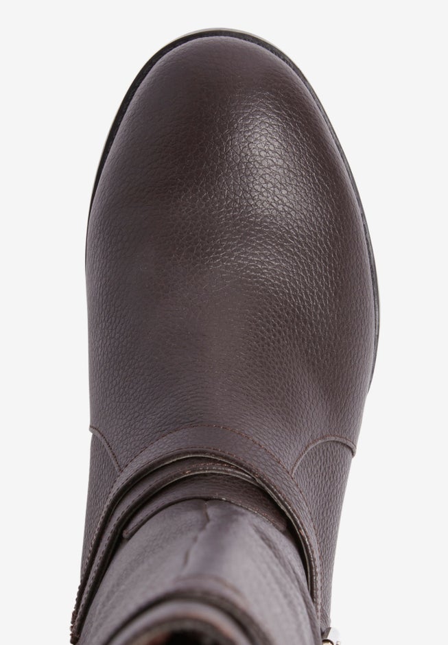 The Janis Tall Wide Calf Leather Boot By Comfortview image number 4