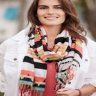 Printed Fringe Scarf image number null