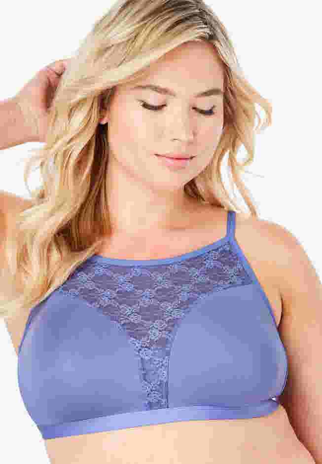 Lace Trim Wireless Cami Bra  image number 0