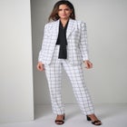 Stretch Crepe Single-Breasted Pantsuit image number null