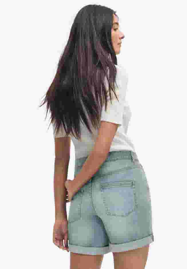 Denim Boyfriend Shorts image number 1