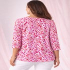 Stretch Cotton Scoop Neck Tee image number null