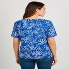 Stretch Cotton Square Neck Tee image number 1