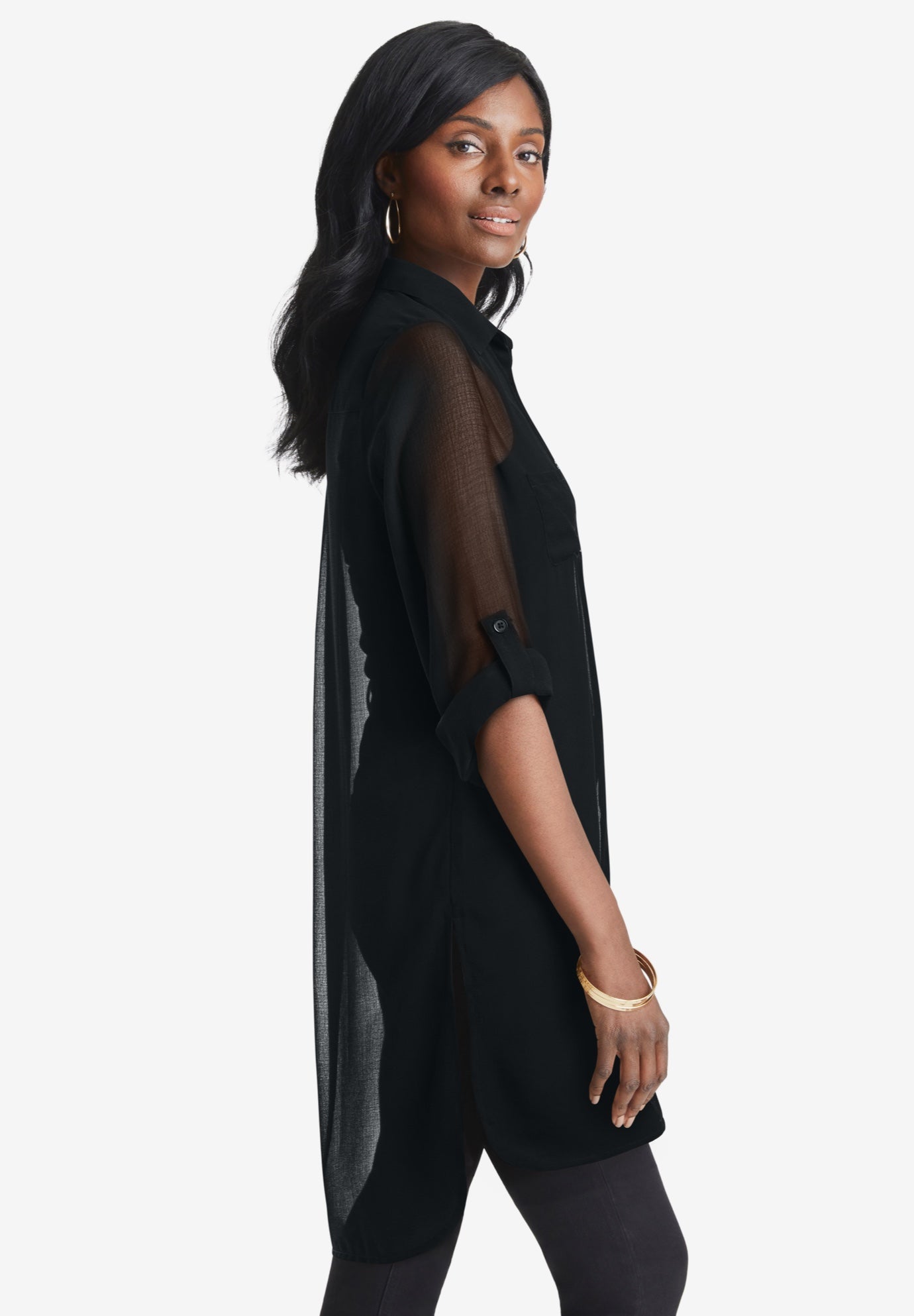 Sheer Georgette Mega Tunic image number 2