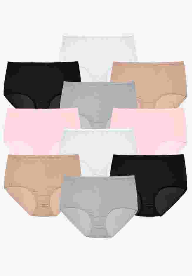 Full Coverage Cotton Brief 10-Pack image number 0