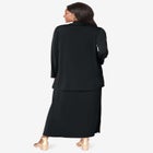 2-Piece Cowlneck Jacket Dress image number null