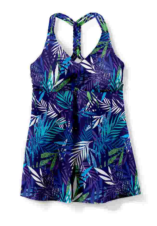 Longer Length Braided Tankini Top image number 3