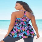 Longer Length Braided Tankini Top image number null