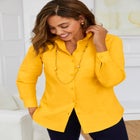 Stretch Poplin Shirt image number null