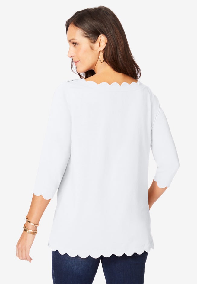 Scallop Boatneck Tunic image number 3