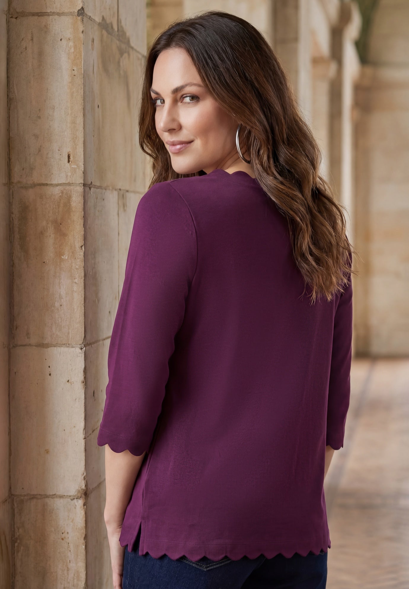 Scallop Boatneck Tunic image number 1