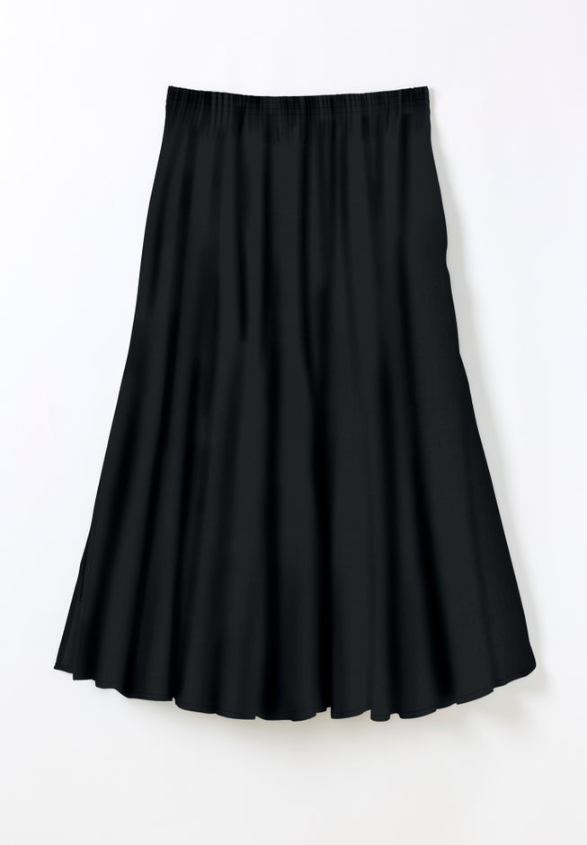 Pull-On Elastic Waist Soft Maxi Skirt image number 1