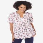 7-Day Layer-Look Elbow-Sleeve Tee image number null