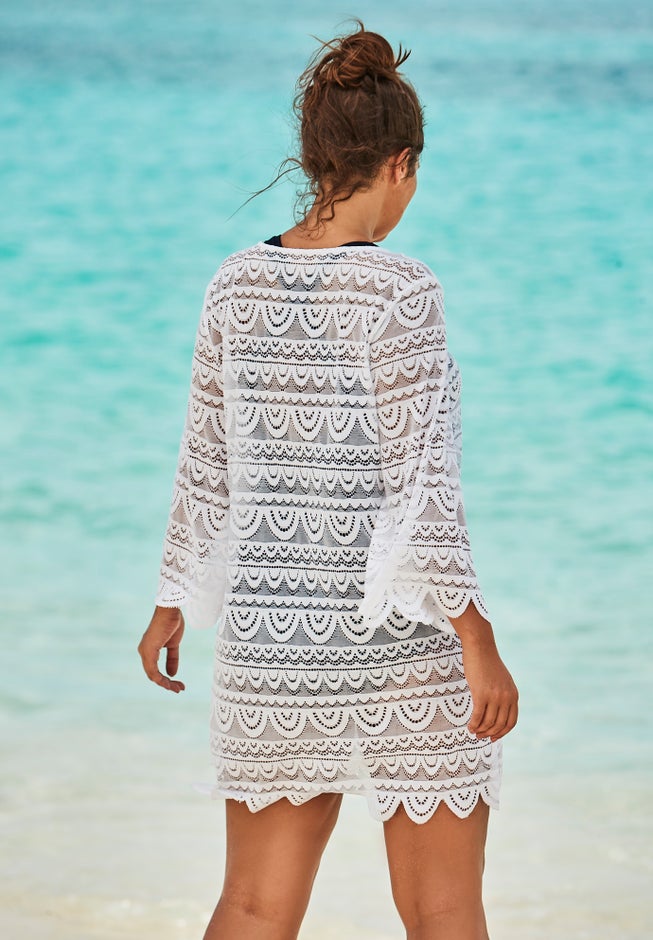 Scallop Lace Cover Up  image number 1