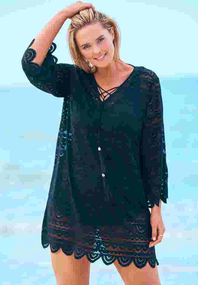 Scallop Lace Cover Up  image number 0