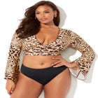 Cover Up Crop Top image number null