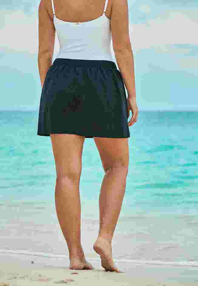 Taslon® Coverup Skirt with Built-In Brief image number 1