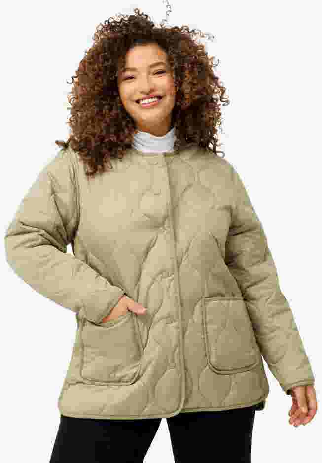 Quilted Snap Front Jacket image number 0