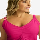 Stretch Cotton Shirred Tank image number 3