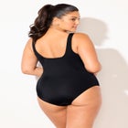 Chlorine Resistant Square Neck Tummy Control One Piece Swimsuit image number 1