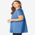 Plus Size Cotton Ultimate Scoopneck Swing Tunic image number null