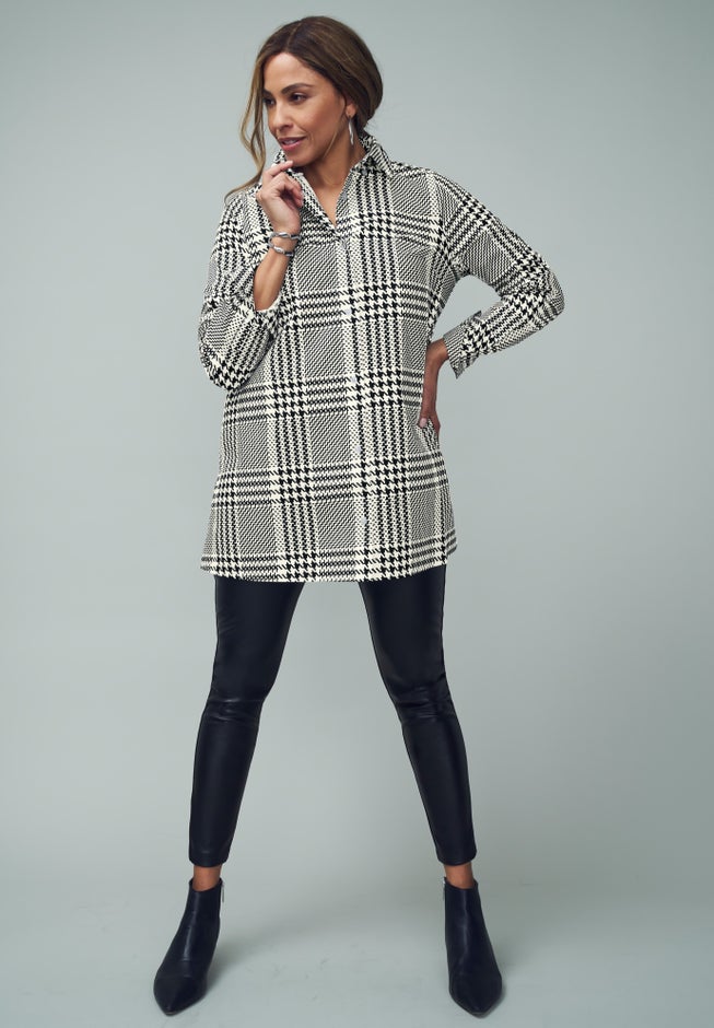 Stretch Poplin Tunic image number 4