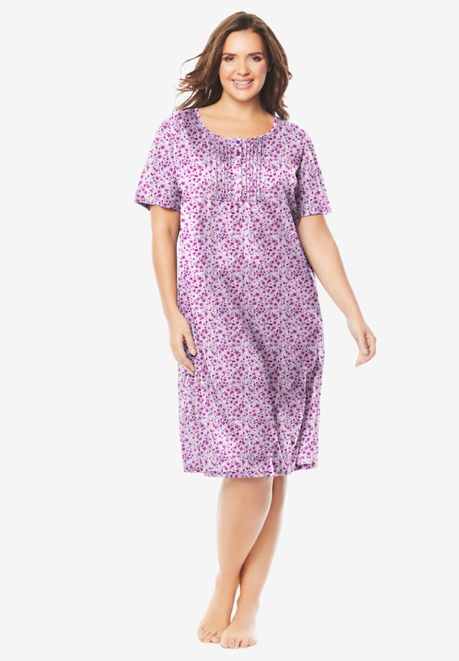 Dreams & Co® Pintuck Cooling Sleepshirt image number 0