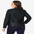 Zip Front Leather Jacket image number null