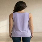 V-Neck Pointed Front A-Line Tank Top image number 1