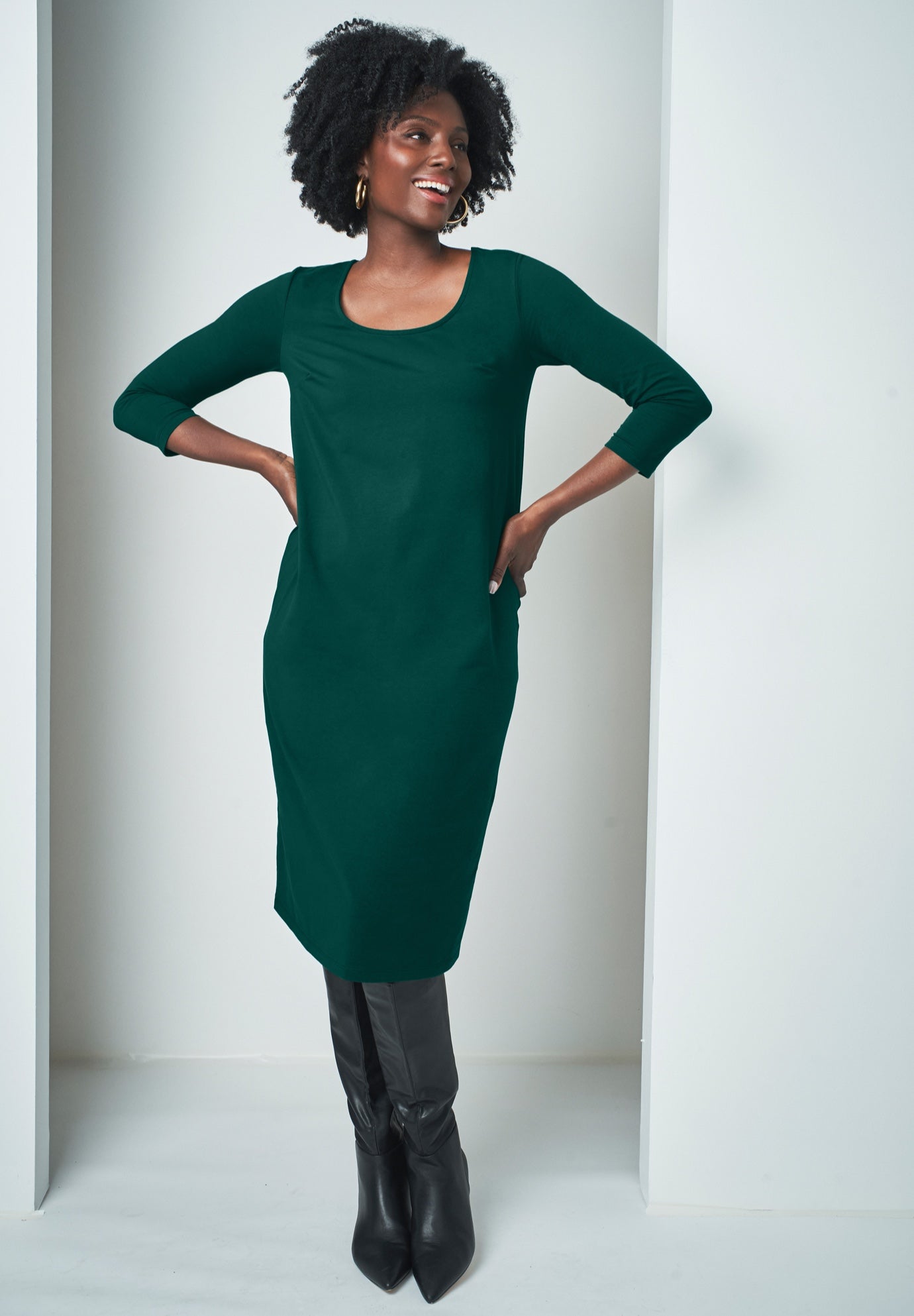 Stretch Cotton T-Shirt Dress image number 0