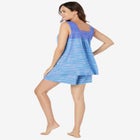 Lace-Trim Short Pajama Set  image number null