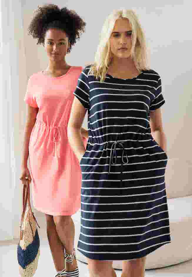 Knit Drawstring Dress image number 1