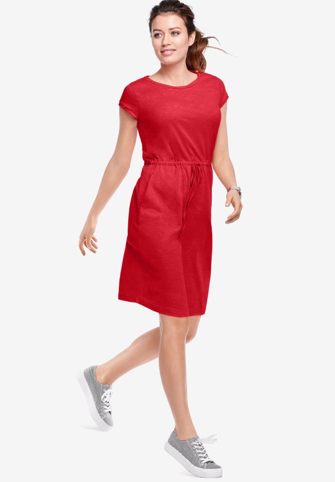 Knit Drawstring Dress image number 0