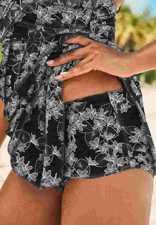 Handkerchief-Hem Two-Piece Swim Dress image number 2