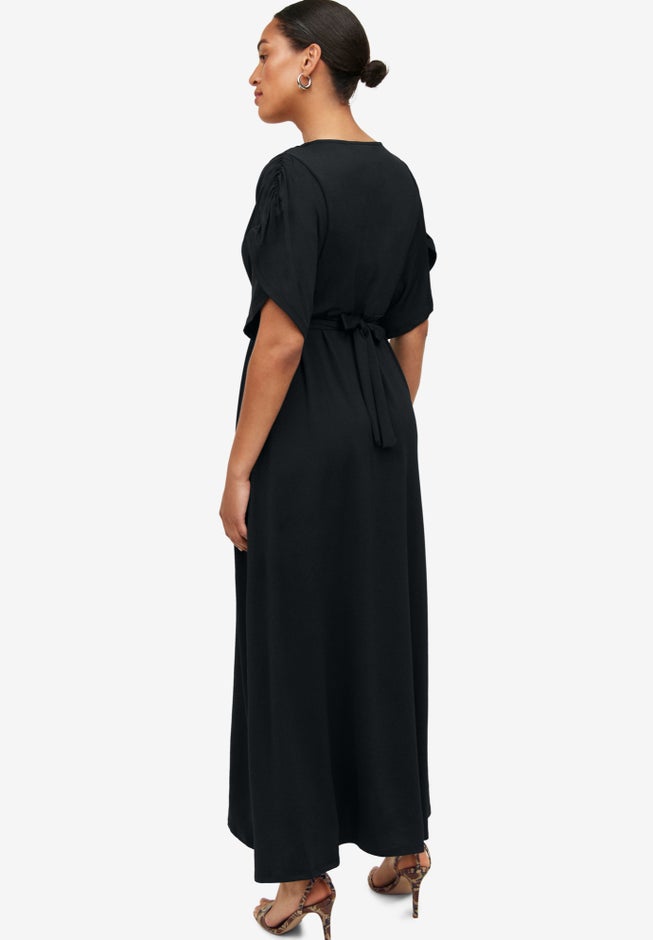 Knit Tie-Back Maxi image number 1