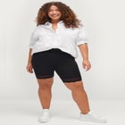 Lace Hem Bike Shorts image number null