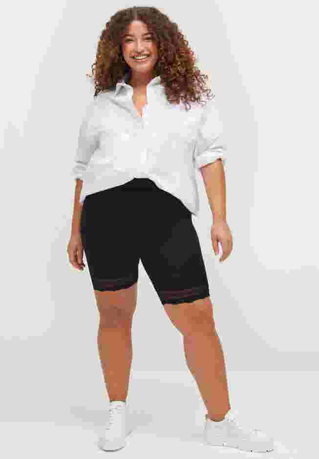 Lace Hem Bike Shorts image number 5
