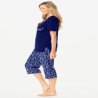 2-Piece Capri Cotton PJ Set image number null
